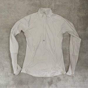 Athleta Half Zip Pullover Workout Top in White Size XS